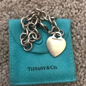Tiffany’s heart bracelet w/lobster claw closure